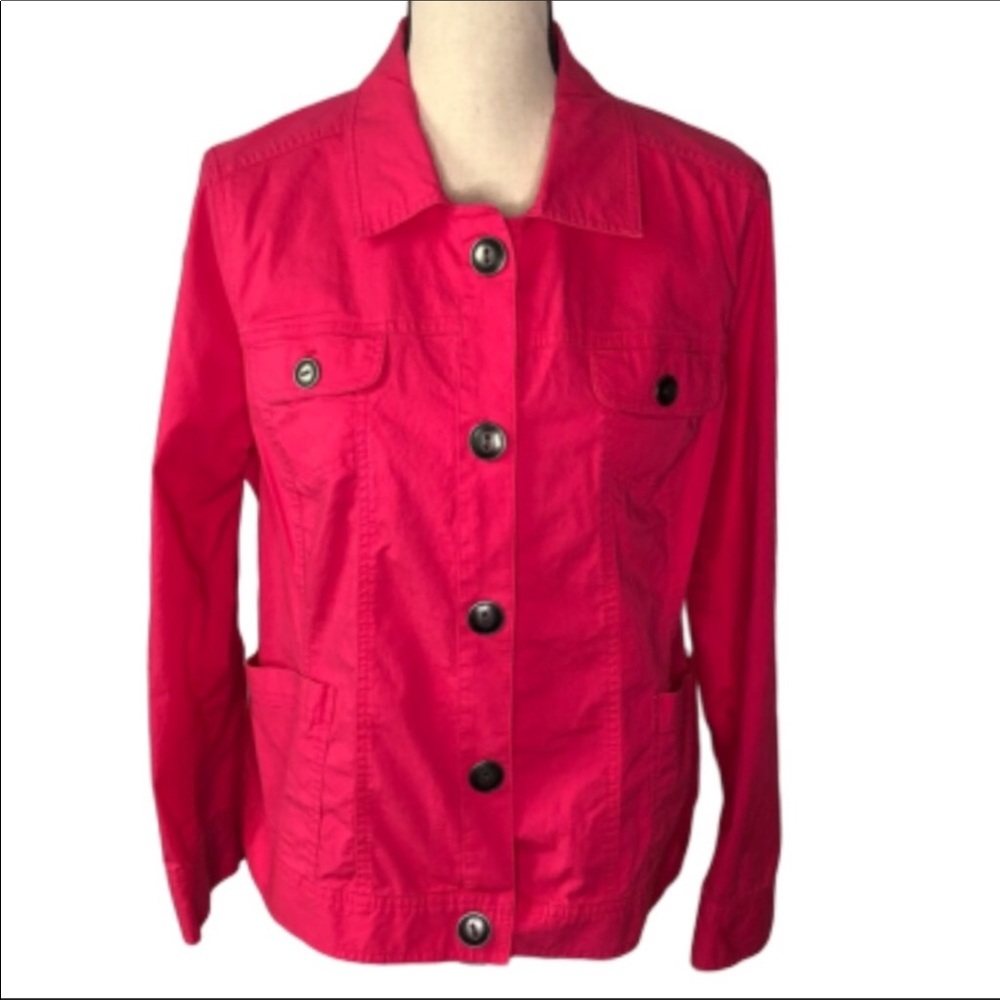 Chico’s Bright Pink Lightweight Jacket 12